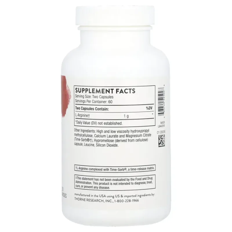 Аргинин Thorne Research (Perfusia-SR) 120 капсул