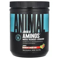 Animal Juiced Aminos, усовершенствованные аминокислоты с разветвленной цепью, клубника-лайм, Universal Nutrition, 358 г