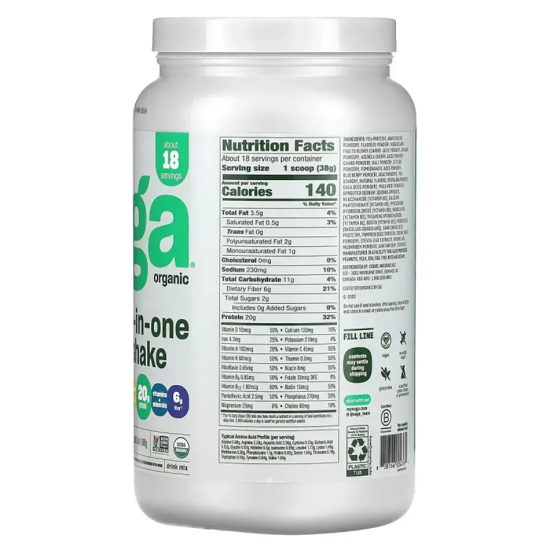 Веганский коктейль Vega (Vega One All-In-One Shake) 688 г со вкусом французской ванили