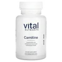 Vital Nutrients, карнітин, 60 веганських капсул