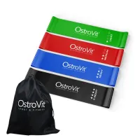 OstroVit Training bands set of 4 pcs.+ bagOstroVit Набір тренувальних еластичних стрічок (4 шт.)