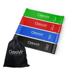 OstroVit Training bands set of 4 pcs.+ bagOstroVit Набір тренувальних еластичних стрічок (4 шт.)