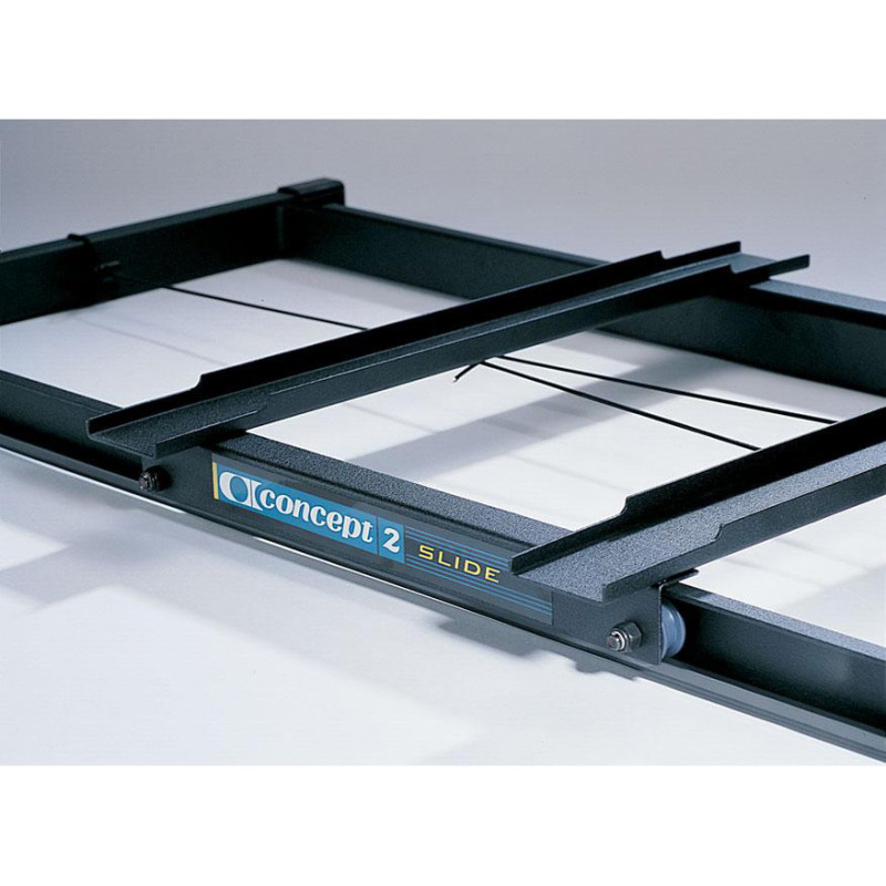 Слайдер для гребних тренажерів Concept2 Slide (пара), платформа для синхронного тренування на ергометрі, міцна металева конструкція, чорний
