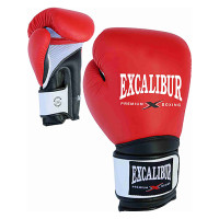 Боксерські рукавички Excalibur Pro King 8041-01 12 унцій червоний/чорний/білий