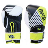 Боксерські рукавички Excalibur Absolute Sparring 8065-01 12 унцій чорний/білий/жовтий