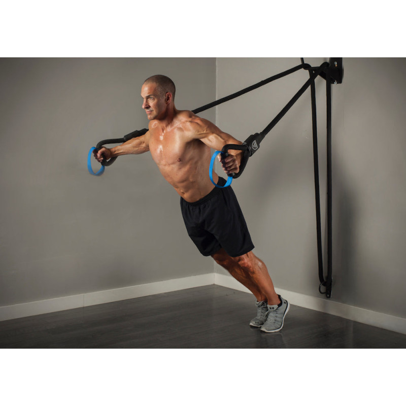 Боевой канат для кроссфита Ab Coaster Battle Rope ST System с крепежами