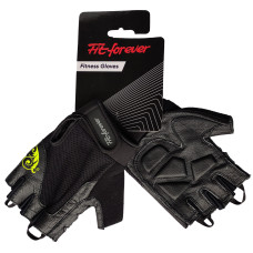 Перчатки для фитнеса Fit forever Skin Gel Tech AI-04-1263-D черный-салатовый M