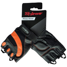 Перчатки для фитнеса Fit forever Platinum AI-04-1273-D черный-оранжевый M