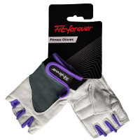 Рукавички для фітнесу Fit forever True Target AI-04-1440-D білий/фіолетовий M