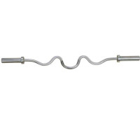 Гриф InterAtletika C3-18-M Z-подібний, 121 см, Ø50 мм, сталь, хром