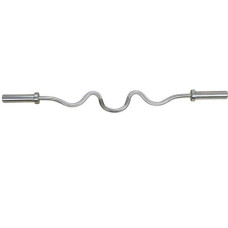 Гриф InterAtletika C3-18-M Z-образный, 121 см, Ø50 мм, сталь, хром