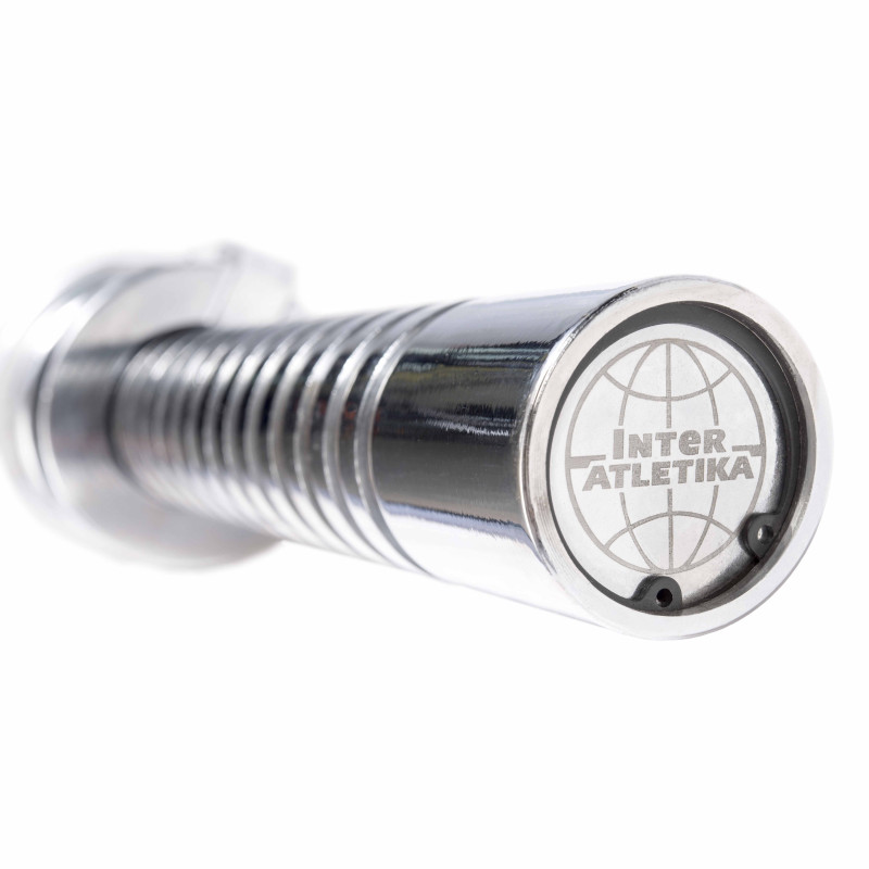 Гриф штанги олімпійський Interatletika C3-26-M з різбленням 220 см (навант. 600 кг) із замками