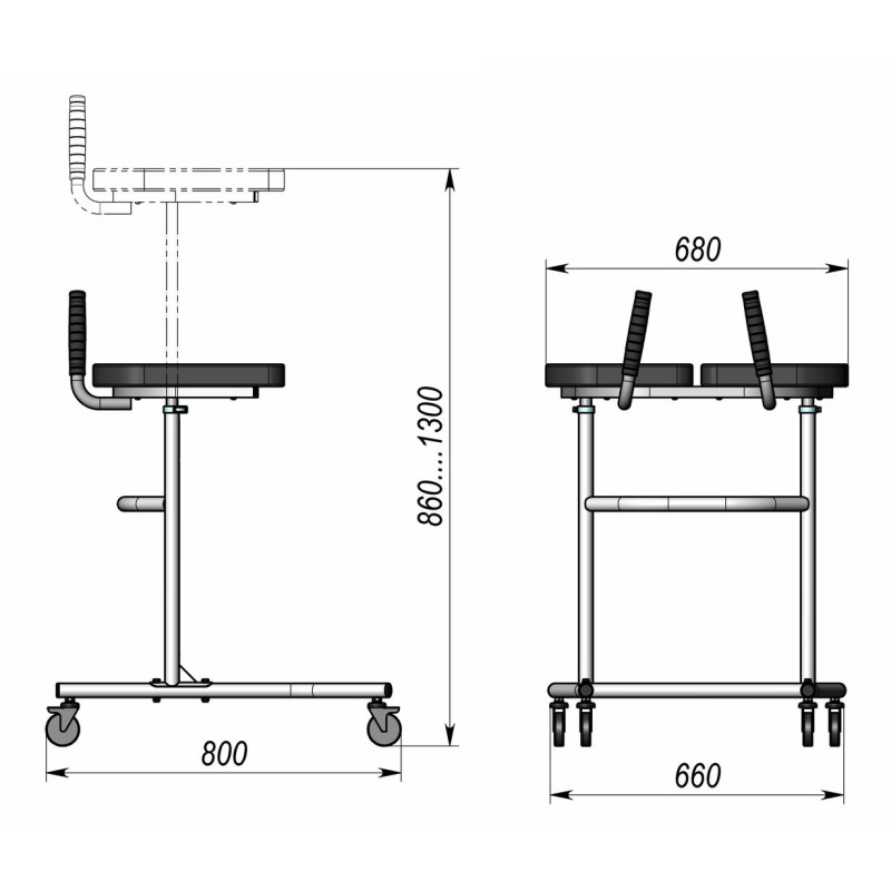 Ходунки на коліщатах InterAtletika C3356