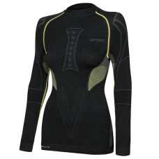 Термореглан Spaio Extreme W02 women черный-зеленый L