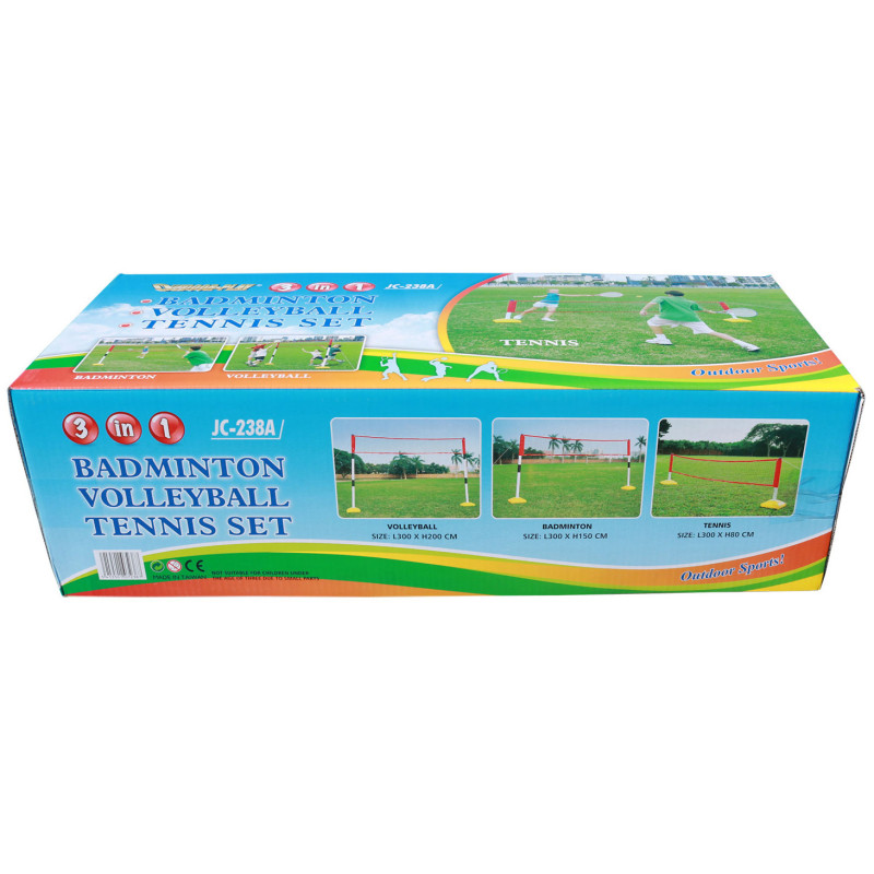 Сетка 3 в 1 Outdoor-Play JC-238A для бадминтона, волейбола, тенниса