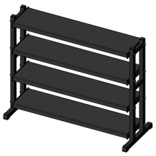 Стеллаж для аксессуаров 4 полки 2,0х0,8-1,6 м KF305.60