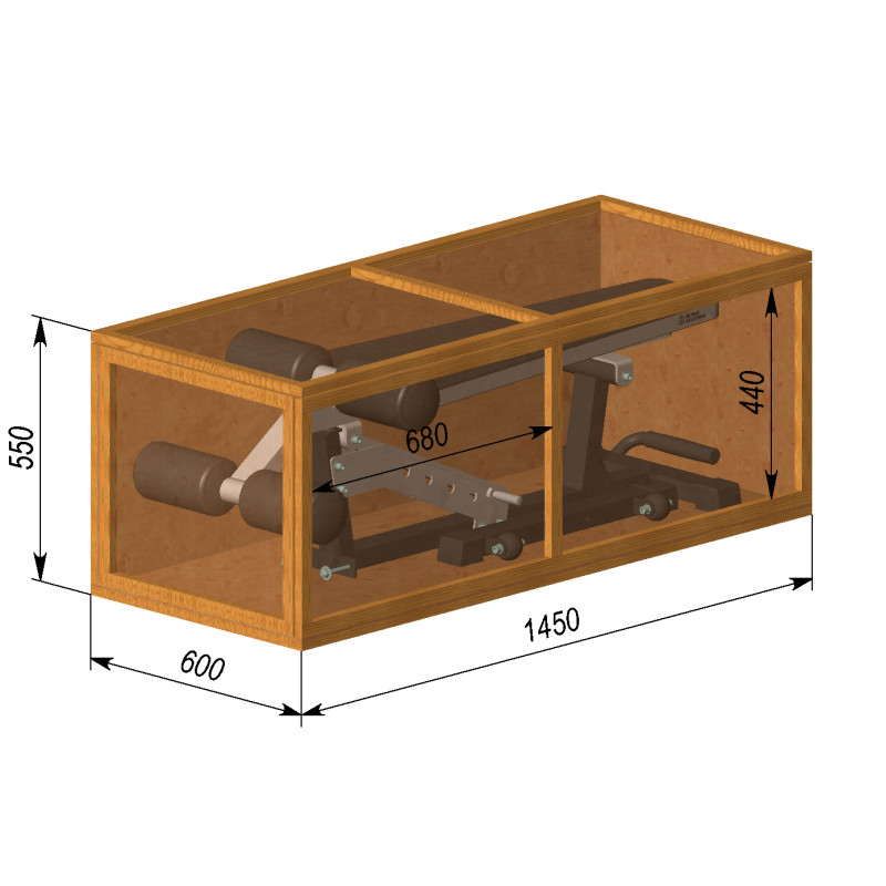 Скамья для пресса регулируемая InterAtletika LC311