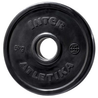 Диск InterAtletika LCA024-M, 5 кг, гумовий