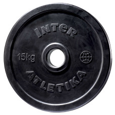 Диск InterAtletika LCA026-M, 15 кг, гумовий