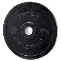 Диск InterAtletika LCA028-M, 25 кг, гумовий