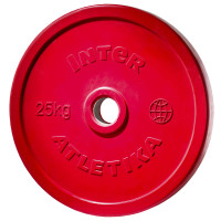 Диск InterAtletika LCA035-M, 25 кг, гумовий, кольоровий