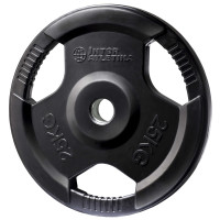 Диск InterAtletika LCAH042-M, 25 кг, обрезиненный, с ручками