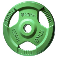 Диск InterAtletika LCAH046-M, 10 кг, резиновый, цветной