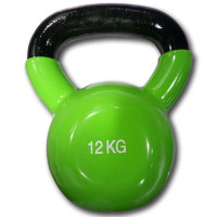 Гиря Fitex Explode MD2201, 12 кг, чавун/вініл, зелена