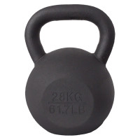 Гиря Fitex MD2218-28, 28 кг, чугун/резина, черная