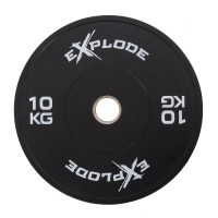 Диск Explode PP207-L, 10 кг, бамперний, пресована гума, чорний