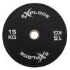 Диск Explode PP207-L, 15 кг, бамперний, пресована гума, чорний