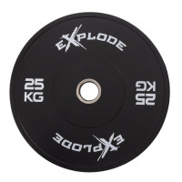 Диск Explode PP207-L, 25 кг, бамперный, прессованная резина, черный