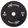 Диск Explode PP207-L, 5 кг, бамперний, пресована гума, чорний