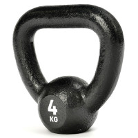 Гиря Reebok RSWT-12304, цельнолитая, 4 кг, чугун, черная