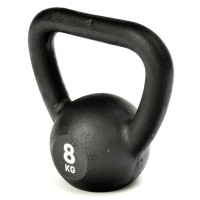 Гиря Reebok RSWT-12304, цільнолита, 8 кг, чавун, чорна
