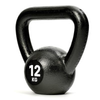 Гиря Reebok RSWT-12304, цельнолитая, 12 кг, чугун, черная