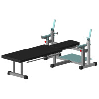 Скамья для жима горизонтальная параолимпийская Interatletika ST326.1 с роликами