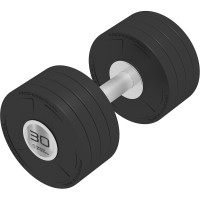 Гантель професійна InterAtletika ST555.30, з грифом, що обертається, 30 кг, хром