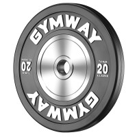 Диск GymWay TPR-20K, 20 кг, 450/51 мм, каучук, чорний