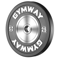 Диск GymWay TPR-25K, 25 кг, 450/51 мм, каучук, чорний