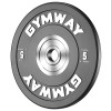 Диск GymWay TPR-5K, 5 кг, 450/51 мм, каучук, чорний