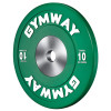 Диск GymWay WPR-10K, 10 кг, бамперний, натуральний каучук, зелений