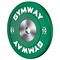 Диск GymWay WPR-10K, 10 кг, бамперный, натуральный каучук, зеленый