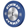 Диск GymWay WPR-20K, 20 кг, бамперний, натуральний каучук, синій
