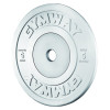 Диск GymWay WPR-5K, 5 кг, бамперний, натуральний каучук, білий