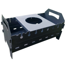 Мангал раскладной InterAtletika С3354.2 с подставкой под казан