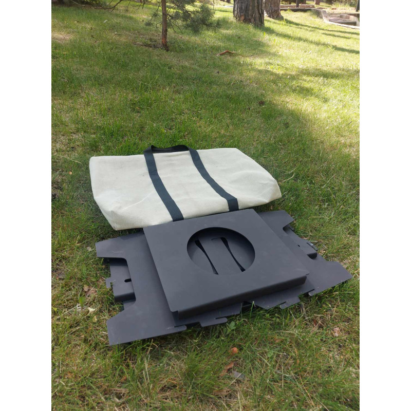 Мангал раскладной InterAtletika С3354.2 с подставкой под казан