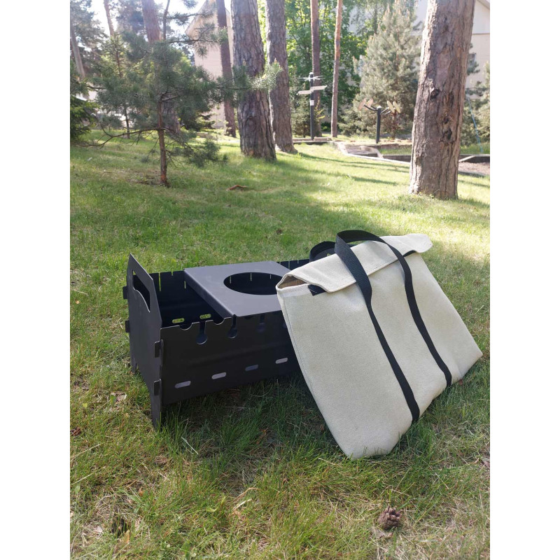 Мангал раскладной InterAtletika С3354.2 с подставкой под казан