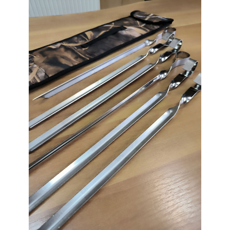 Набір шампурів кутових 45 см InterAtletika СЗ354.6-45У