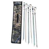 Набор шампуров угловых 60 см InterAtletika СЗ354.6-60У